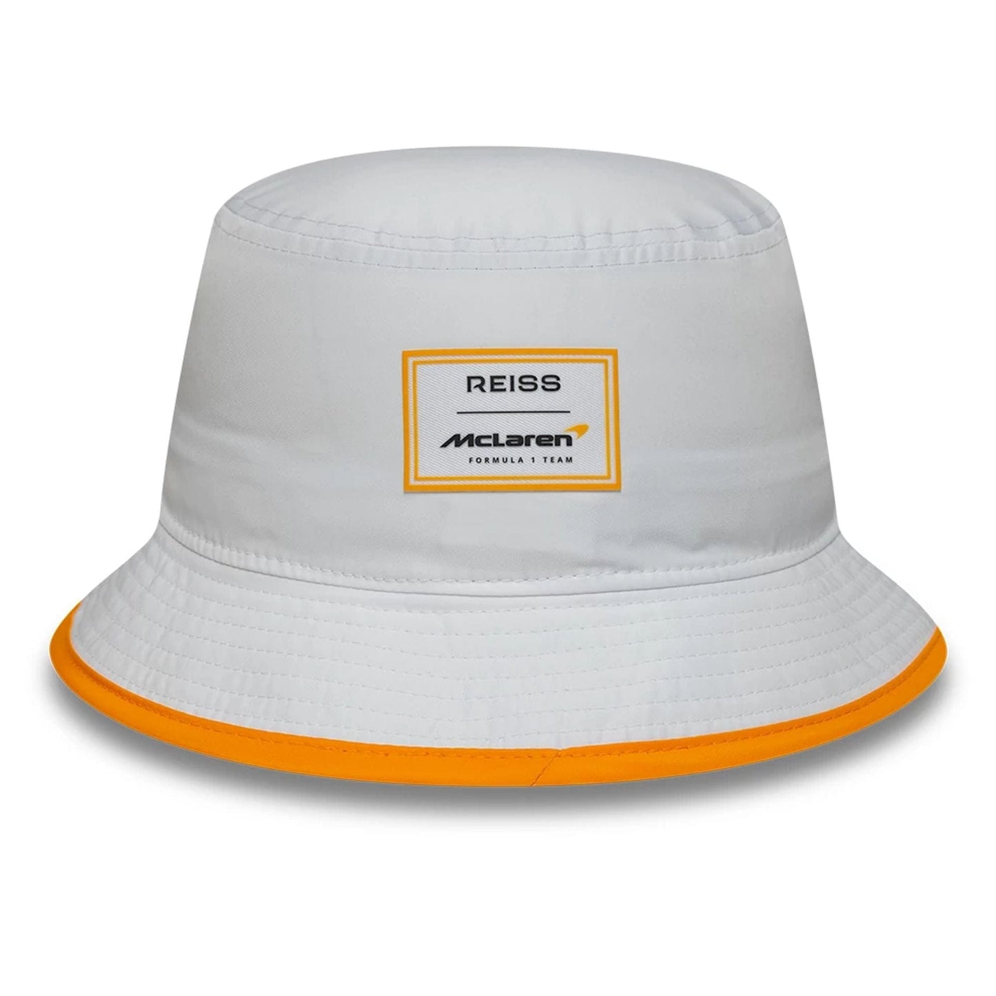 This is a McLaren x Reiss Seasonal White Bucket Hat 2