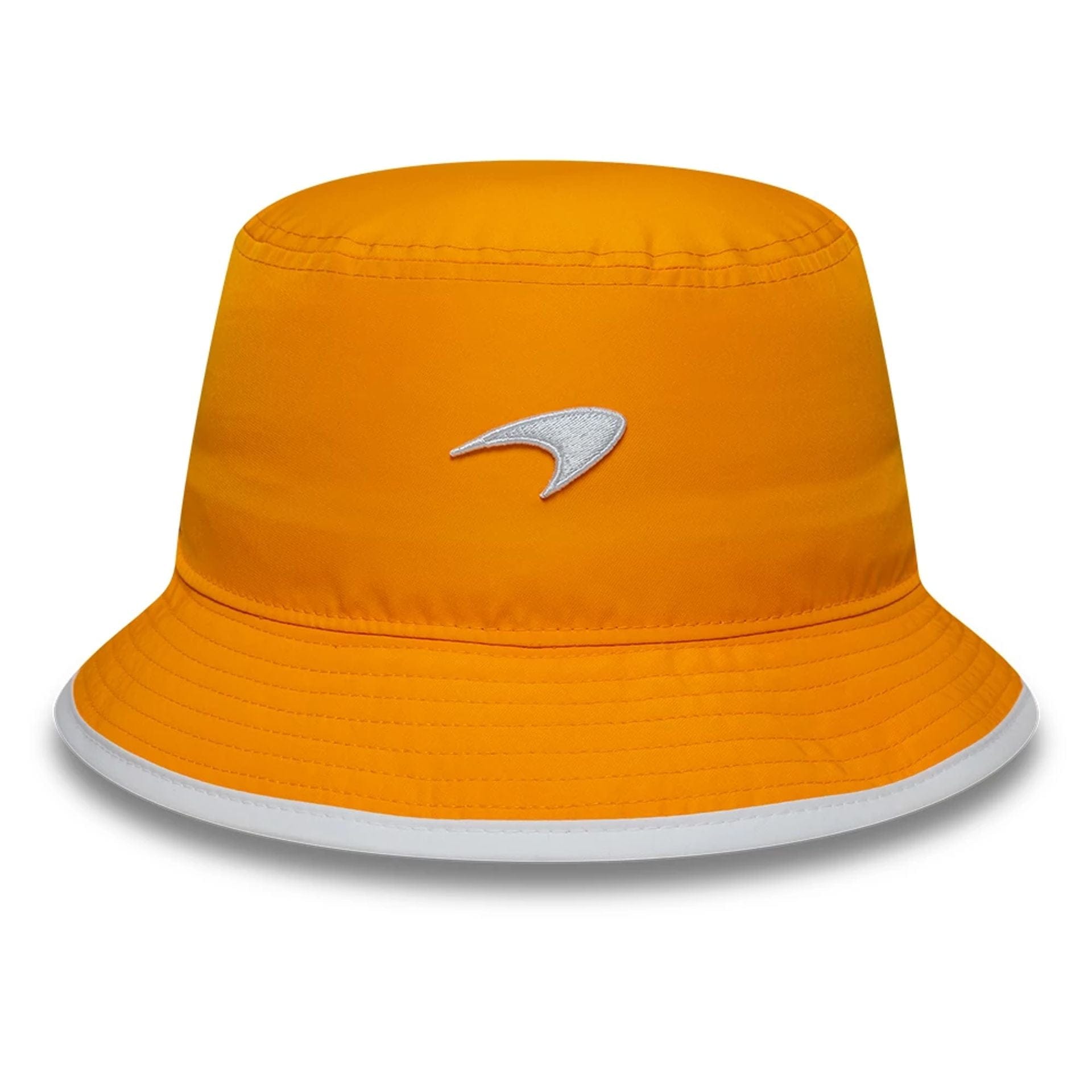 This is a McLaren x Reiss Seasonal Orange Bucket Hat 3