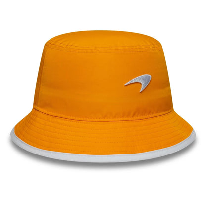 This is a McLaren x Reiss Seasonal Orange Bucket Hat 4