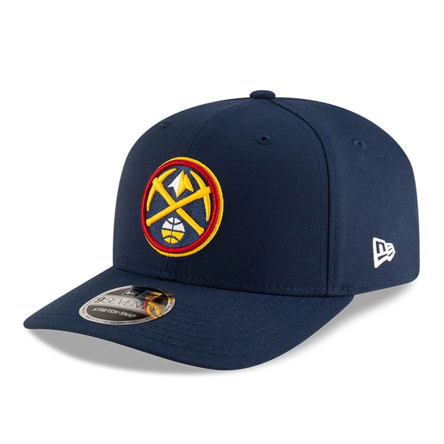 This is a Denver Nuggets NBA Team Dark Blue 9SEVENTY Stretch Snap Adjustable Cap 1