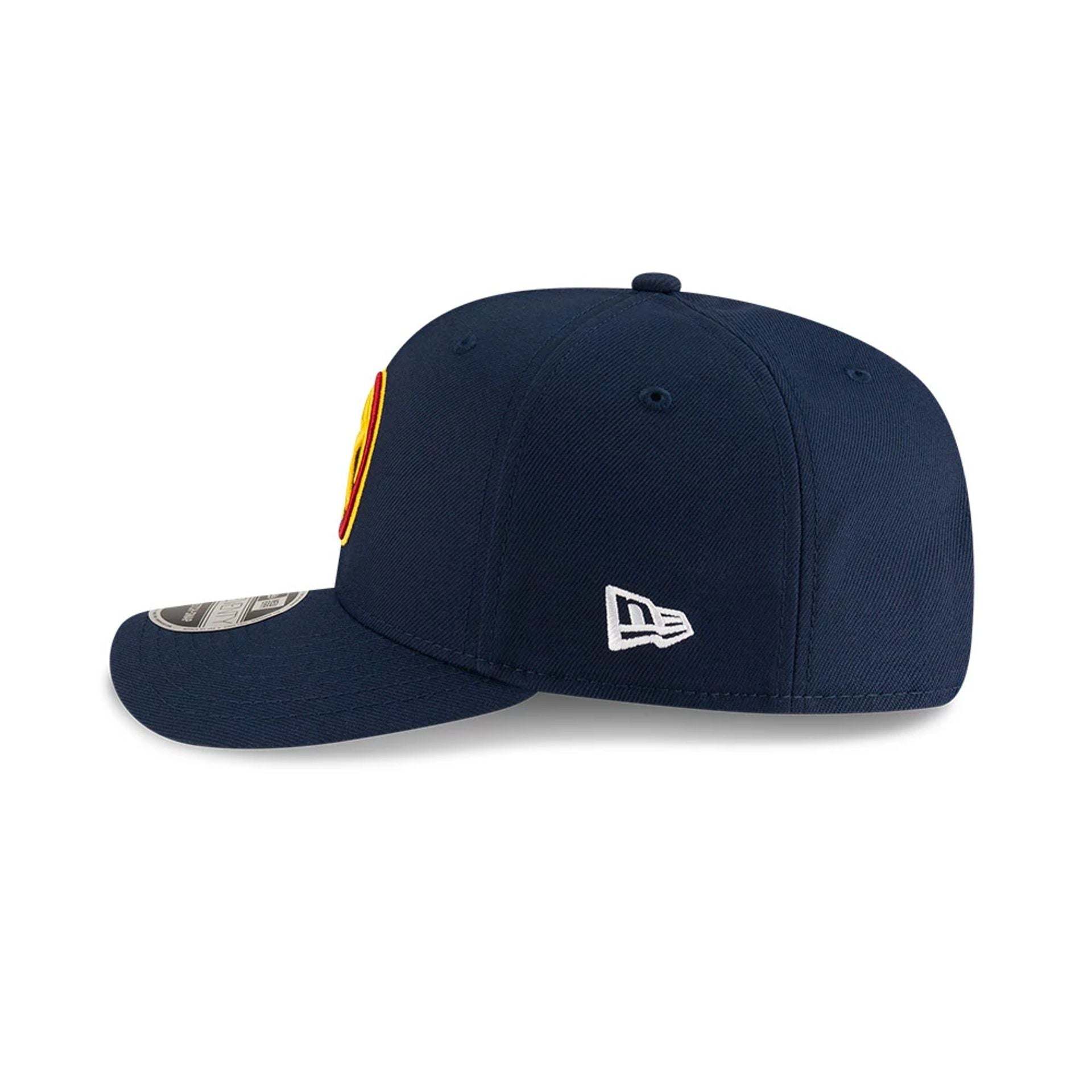 This is a Denver Nuggets NBA Team Dark Blue 9SEVENTY Stretch Snap Adjustable Cap 5