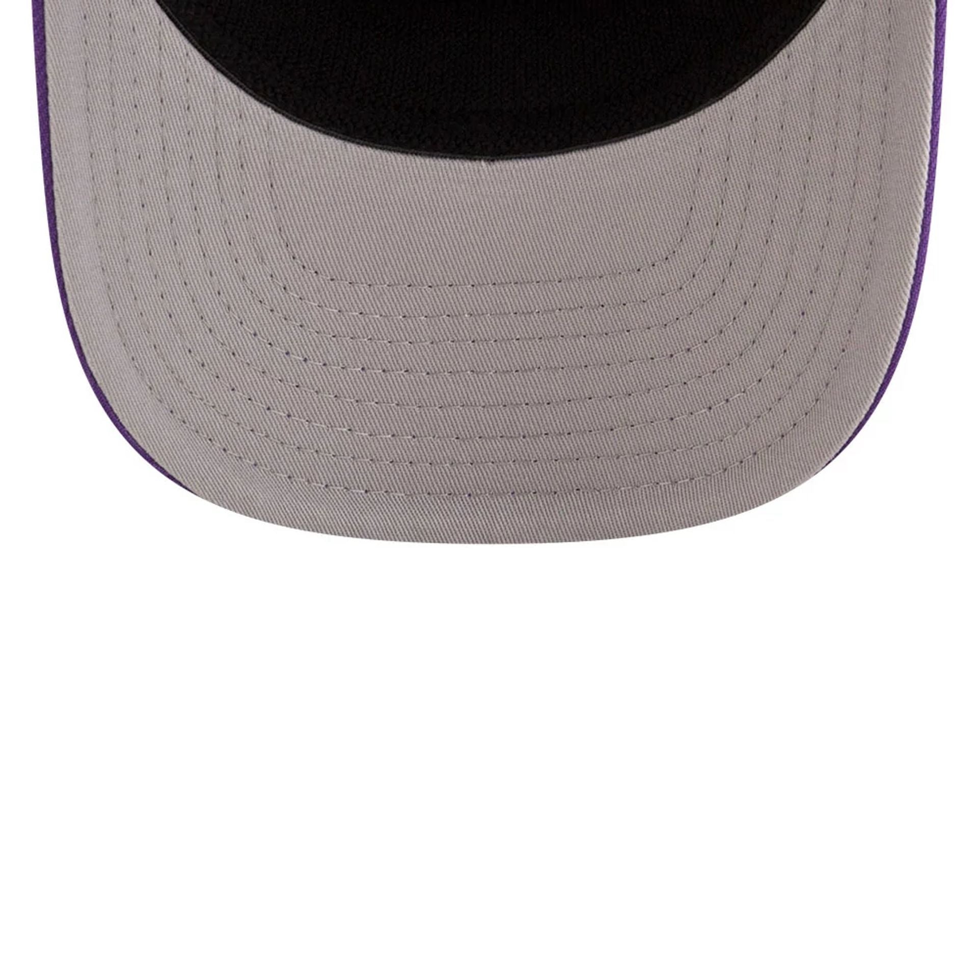This is a LA Lakers NBA Team Purple 9SEVENTY Stretch Snap Adjustable Cap 2