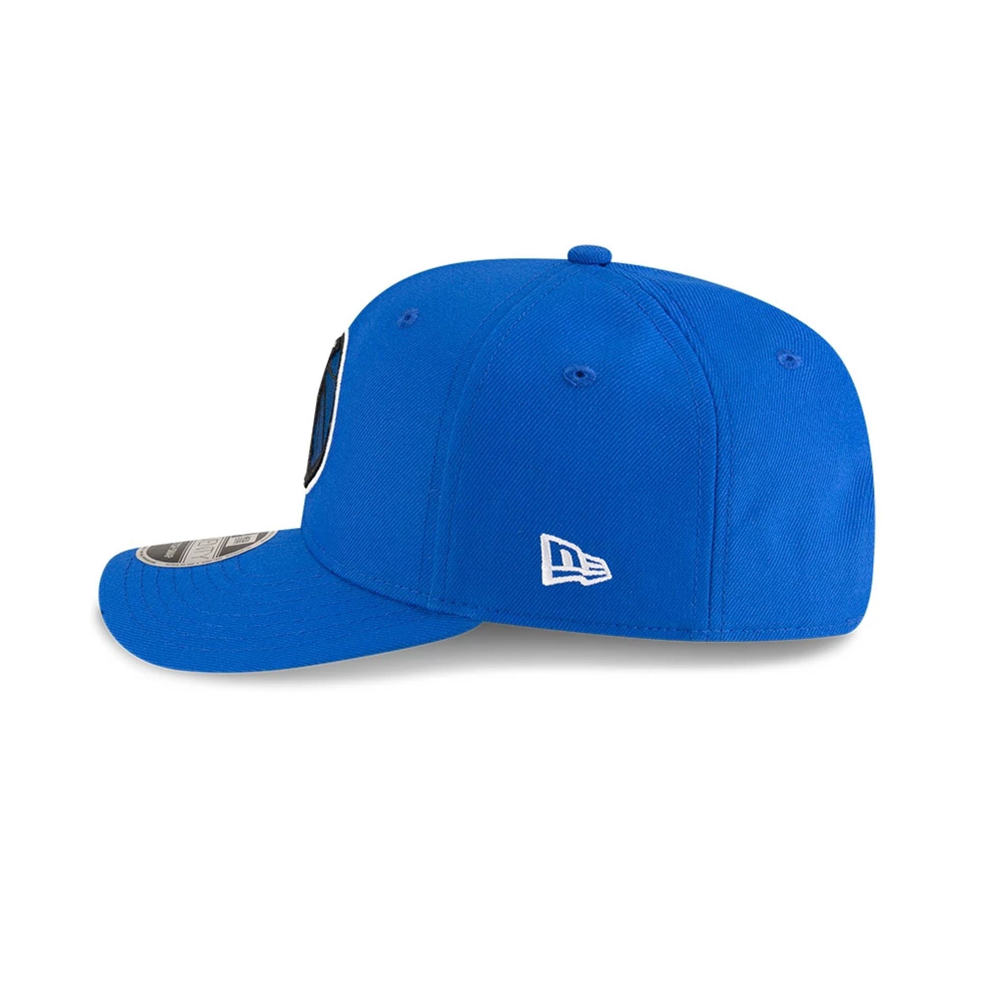 This is a Dallas Mavericks NBA Team Blue 9SEVENTY Stretch Snap Adjustable Cap 5