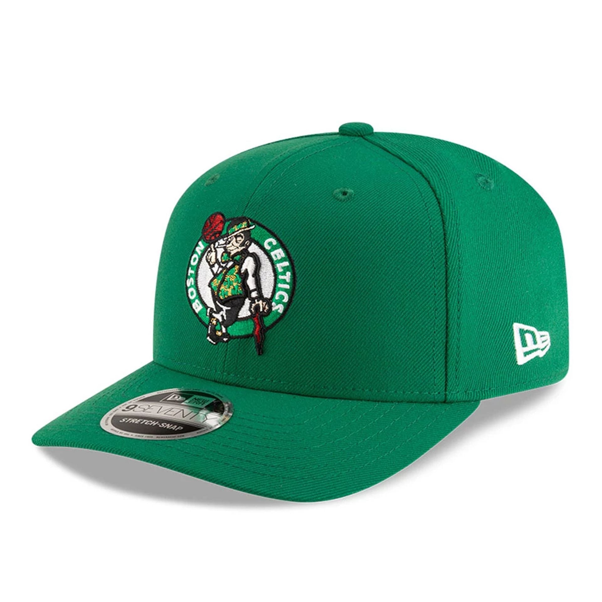 This is a Boston Celtics NBA Team Green 9SEVENTY Stretch Snap Adjustable Cap 1