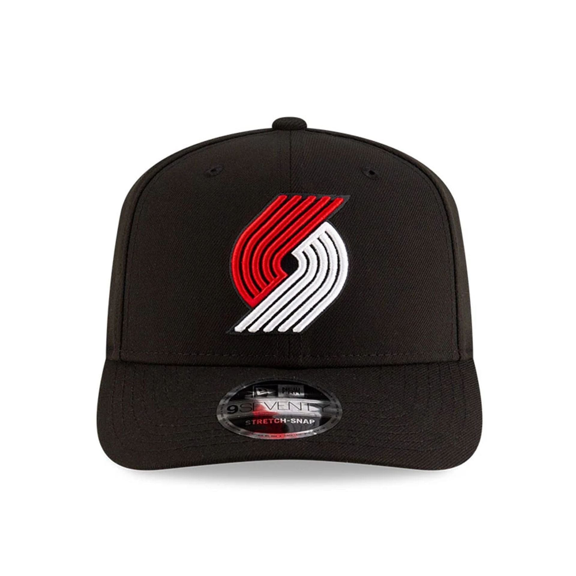 This is a Portland Trail Blazers NBA Team Black 9SEVENTY Stretch Snap Adjustable Cap 3
