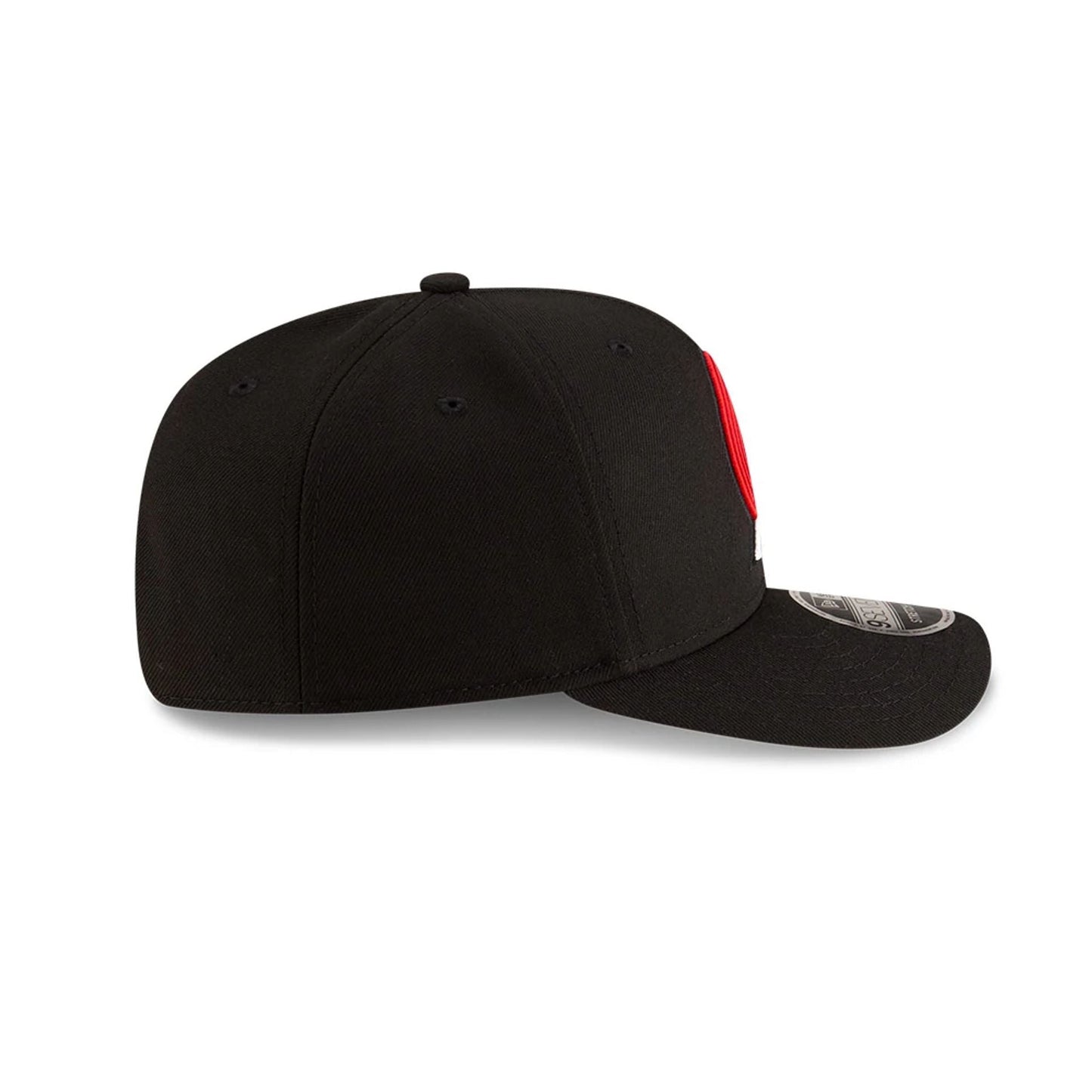 This is a Portland Trail Blazers NBA Team Black 9SEVENTY Stretch Snap Adjustable Cap 6
