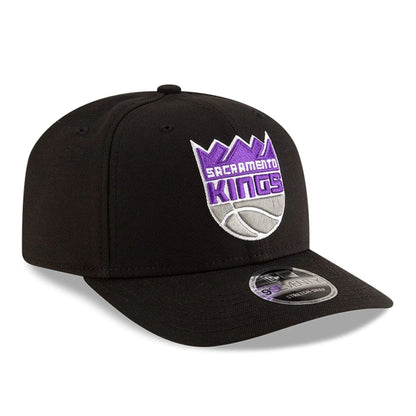 This is a Sacramento Kings NBA Team Black 9SEVENTY Stretch Snap Adjustable Cap 4