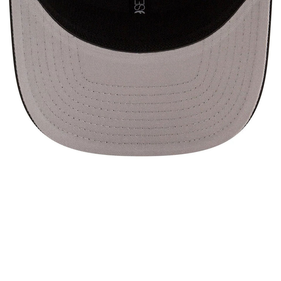 This is a Brooklyn Nets NBA Team Black 9SEVENTY Stretch Snap Adjustable Cap 2