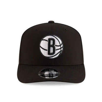 This is a Brooklyn Nets NBA Team Black 9SEVENTY Stretch Snap Adjustable Cap 3