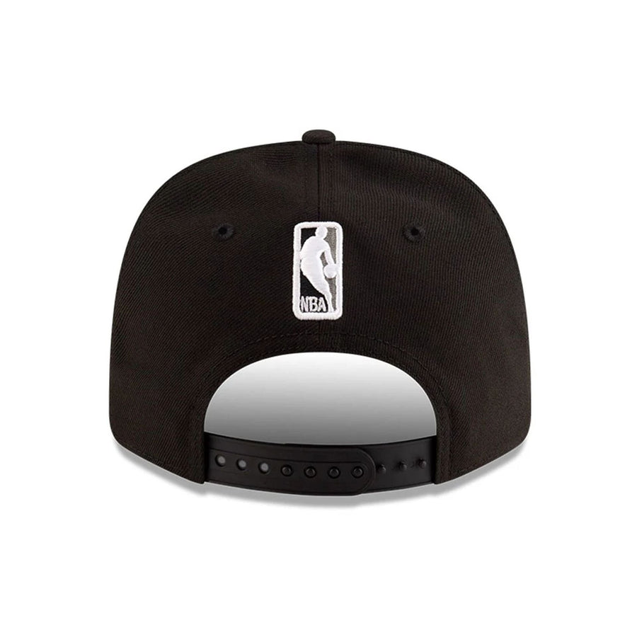 This is a Brooklyn Nets NBA Team Black 9SEVENTY Stretch Snap Adjustable Cap 7