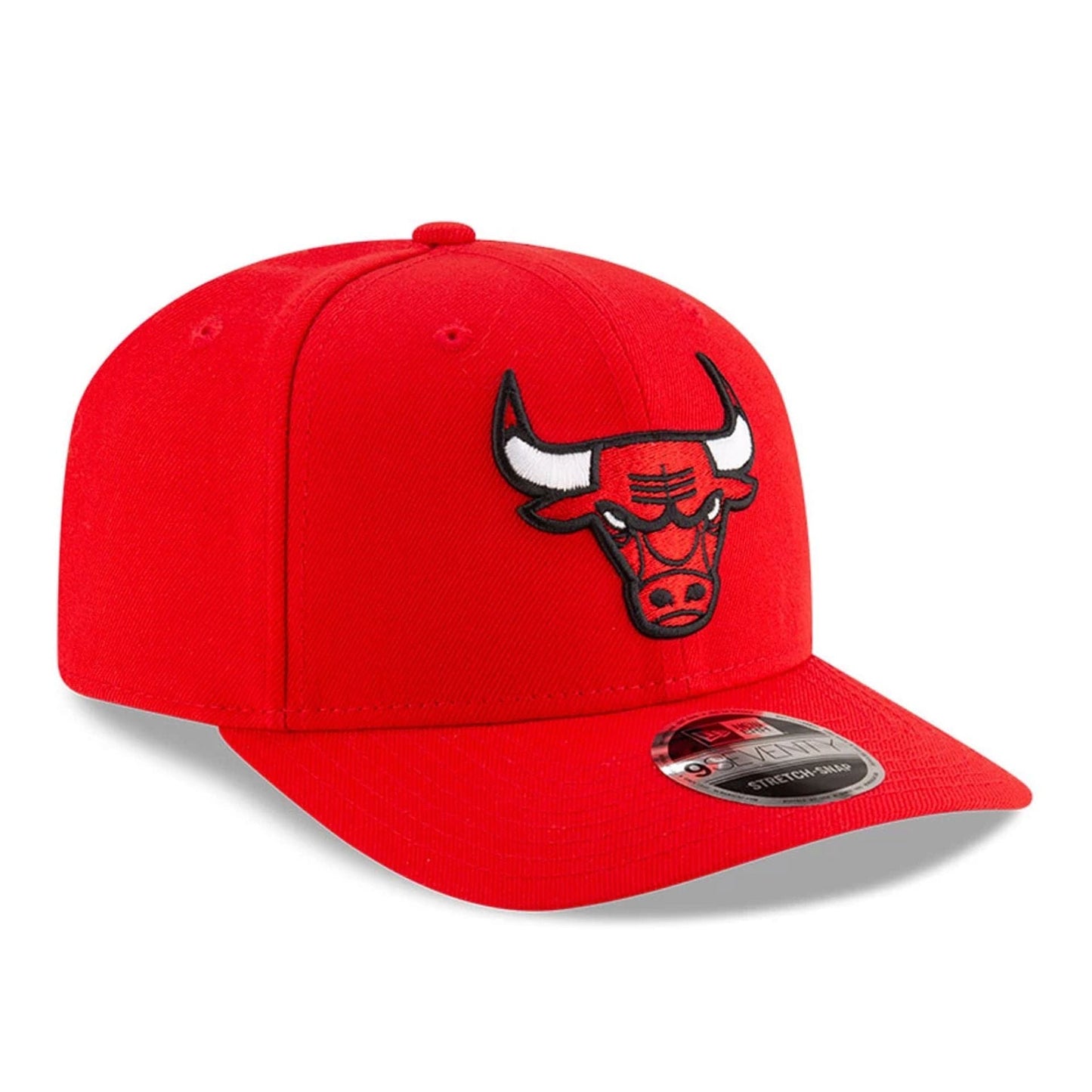This is a Chicago Bulls NBA Team Red 9SEVENTY Stretch Snap Adjustable Cap 4