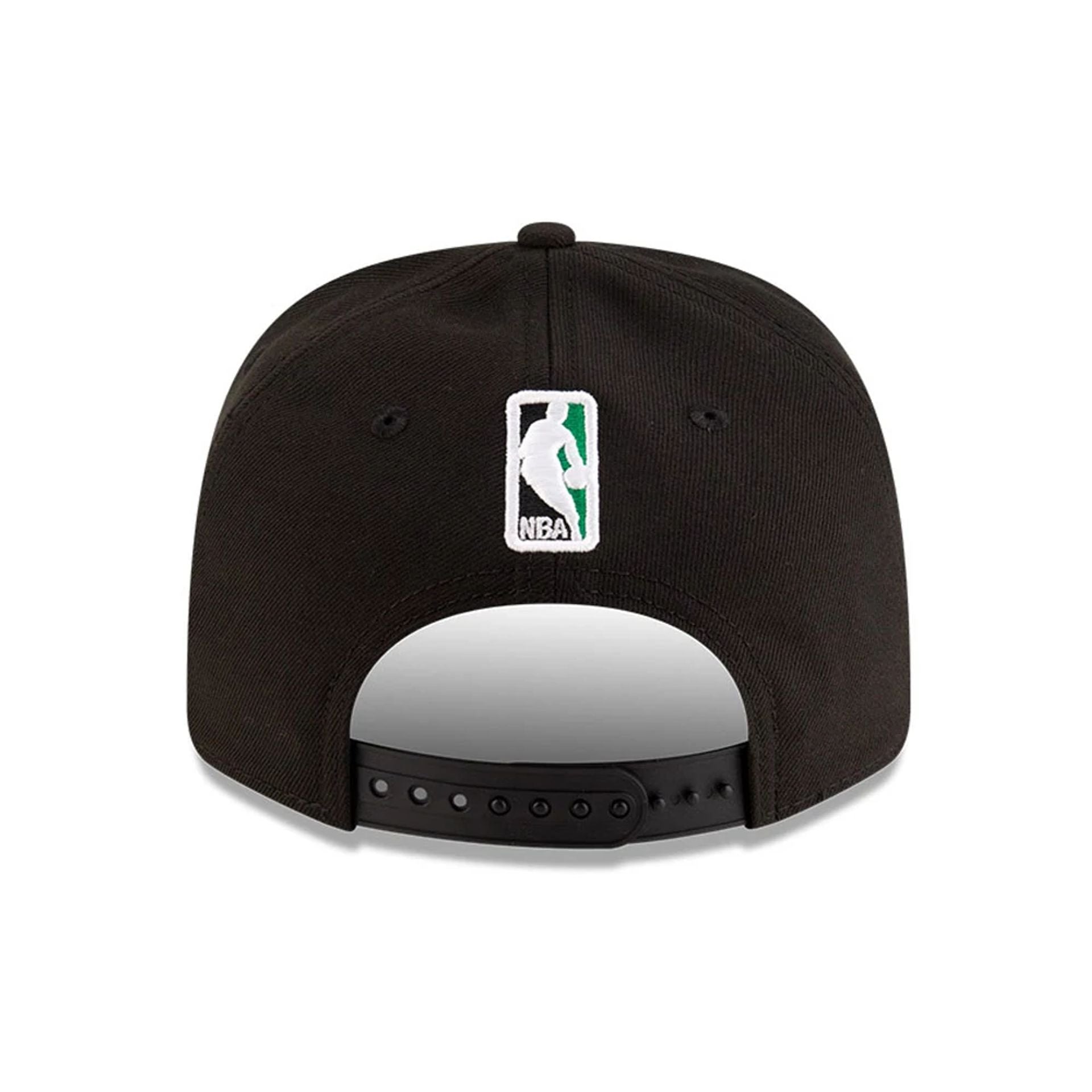 This is a Boston Celtics NBA Team Black 9SEVENTY Stretch Snap Adjustable Cap 7