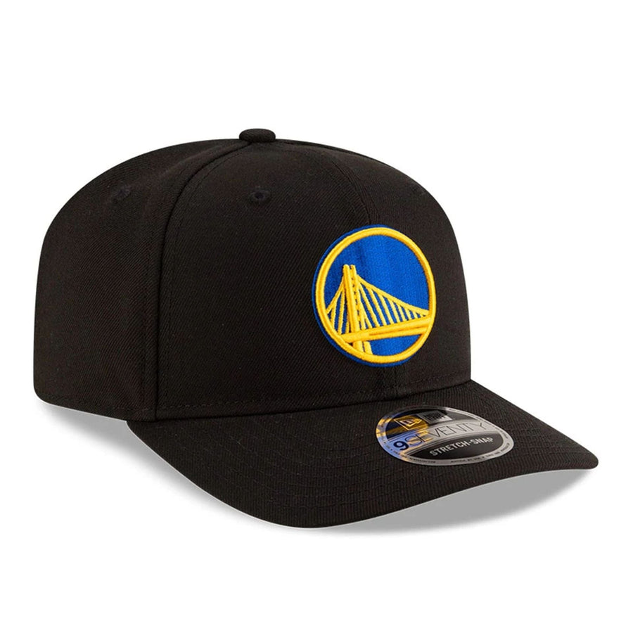 This is a Golden State Warriors NBA Team Black 9SEVENTY Stretch Snap Adjustable Cap 4