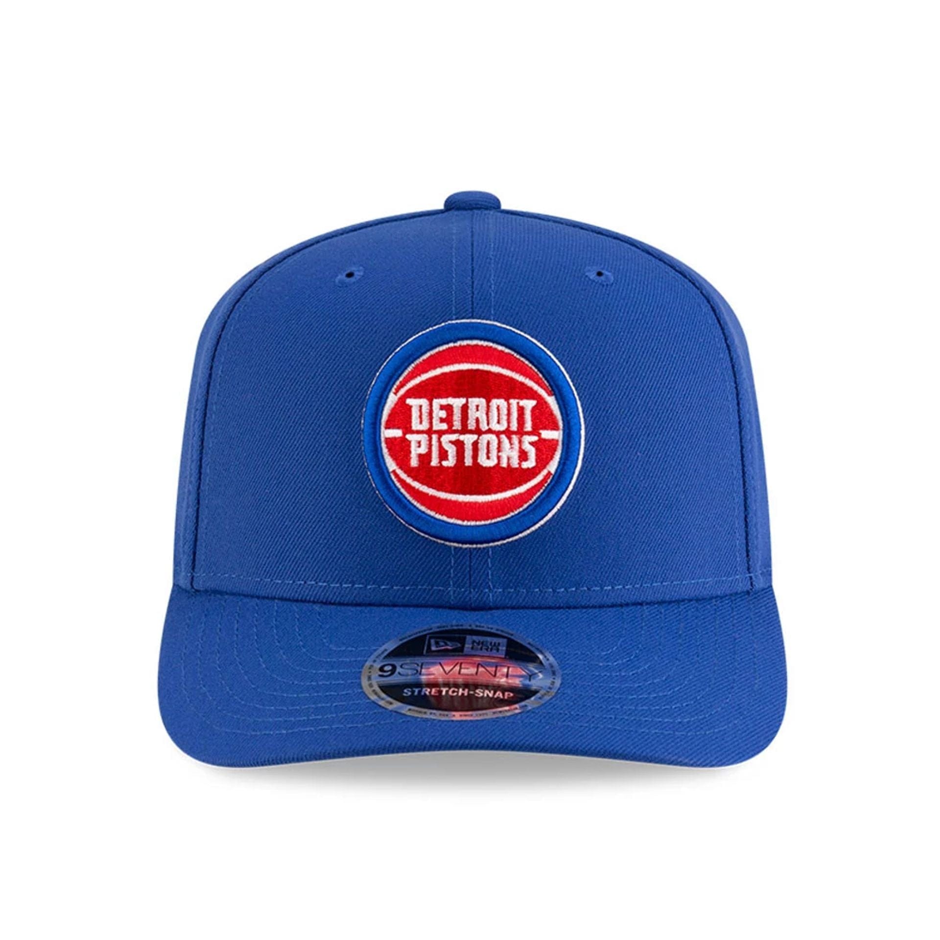 This is a Detroit Pistons NBA Team Blue 9SEVENTY Stretch Snap Adjustable Cap 3