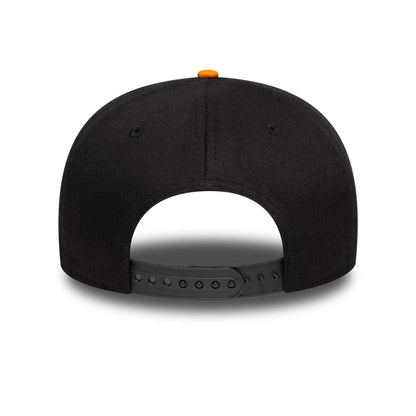 This is a McLaren Automotive Auto Bright Orange 9SEVENTY Stretch Snap Adjustable Cap 4