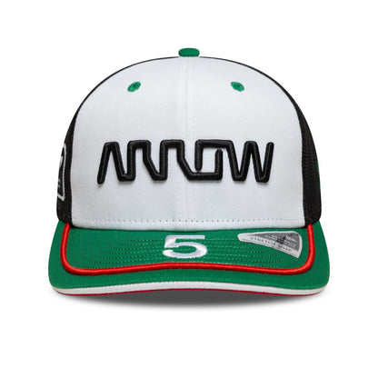 This is a Arrow McLaren Indycar Patricio O'Ward Green 9FIFTY Stretch Snap Adjustable Cap 3