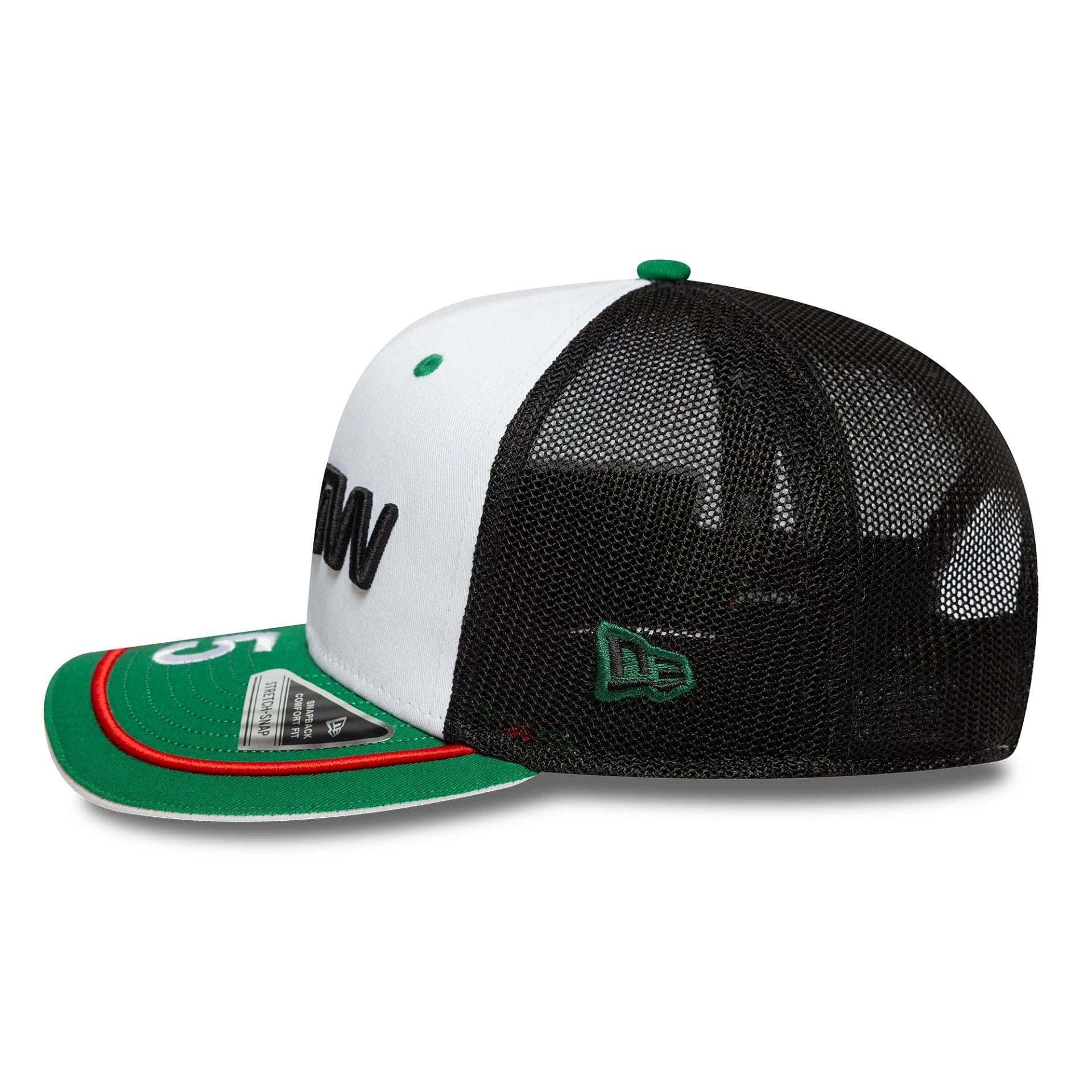 This is a Arrow McLaren Indycar Patricio O'Ward Green 9FIFTY Stretch Snap Adjustable Cap 6