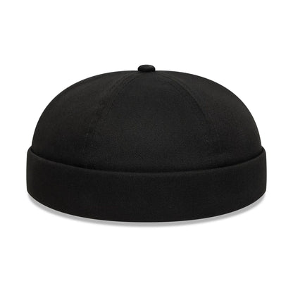 This is a Cotton Twill Docker Black Skull Knit Beanie Hat 6