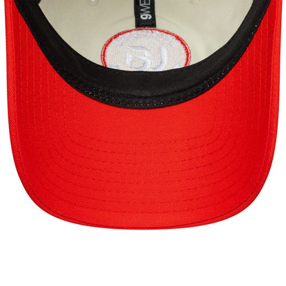 This is a Welsh Fire Tan Cymreig The Hundred 2025 Contrast Light Beige 9TWENTY Adjustable Cap 7