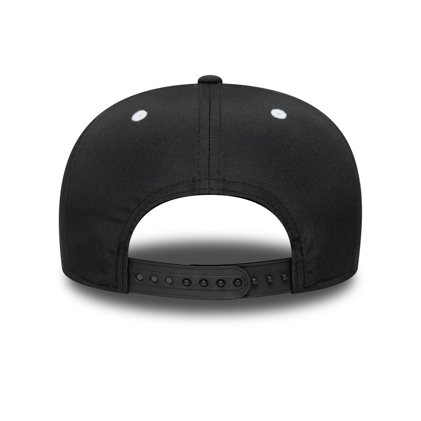 This is a Manchester Originals The Hundred 2025 All Over Print Black 9SEVENTY Stretch Snap Adjustable Cap 6