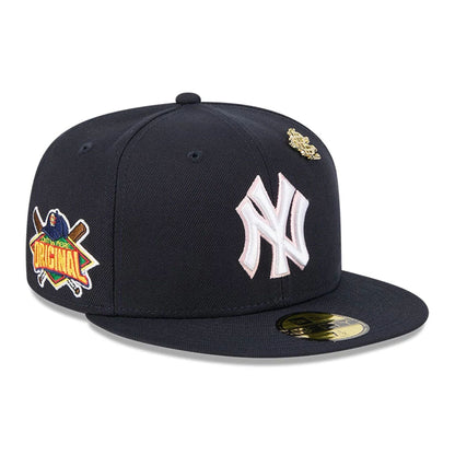 This is a New York Yankees Big League Chew Navy 59FIFTY Fitted Cap 1