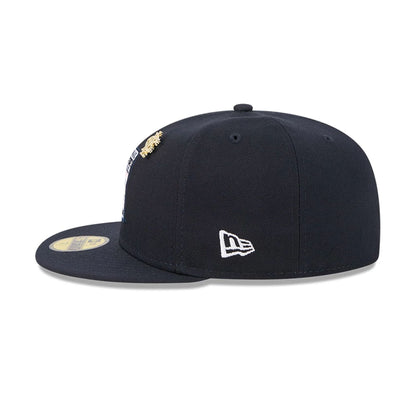 This is a Baseball Hall Of Fame Big League Chew Navy 59FIFTY Fitted Cap 6