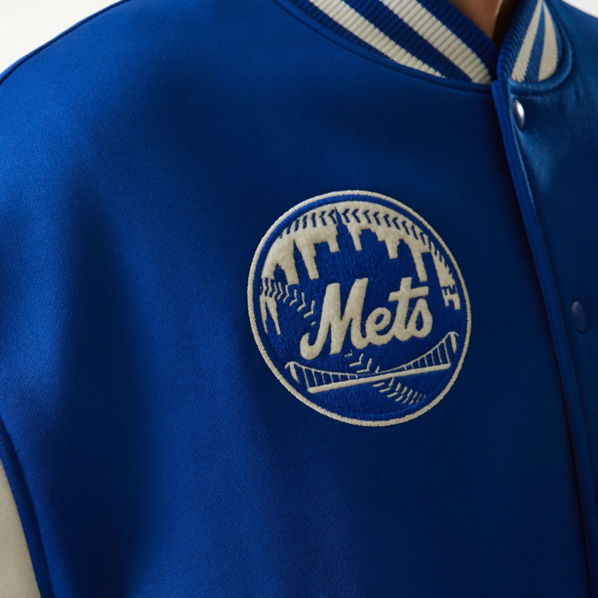 MLB Jersey New York Mets Blue Bomber Jacket NEC UK