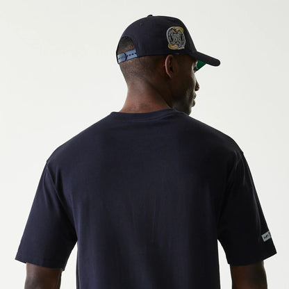 The Male model is wearing MLB Subway Series Navy Oversized T-Shirt 7