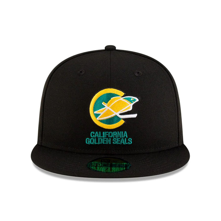 This is a California Golden Seals NHL Basic Black 59FIFTY Fitted Cap 3
