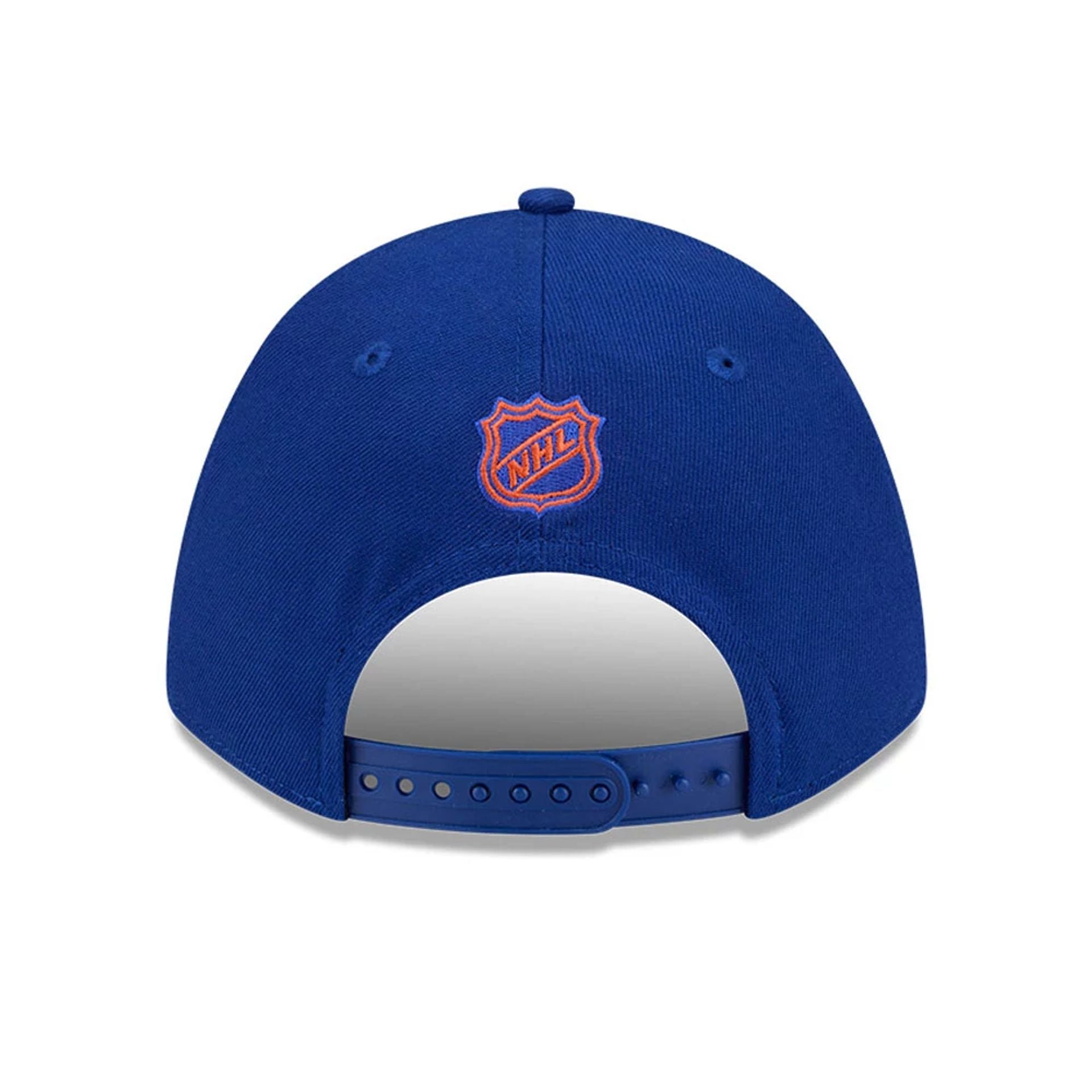 This is a Edmonton Oilers NHL Team Blue 9FORTY M-Crown Adjustable Cap 7