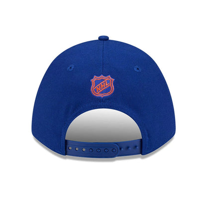 This is a Edmonton Oilers NHL Team Blue 9FORTY M-Crown Adjustable Cap 7
