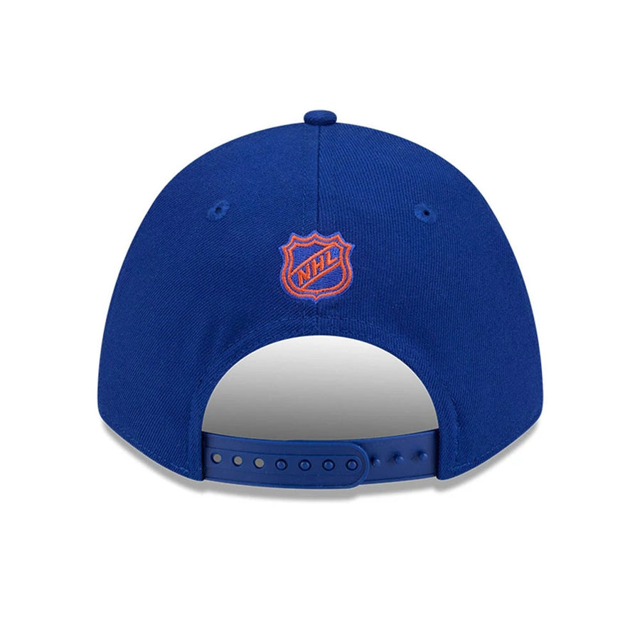 This is a Edmonton Oilers NHL Team Blue 9FORTY M-Crown Adjustable Cap 7