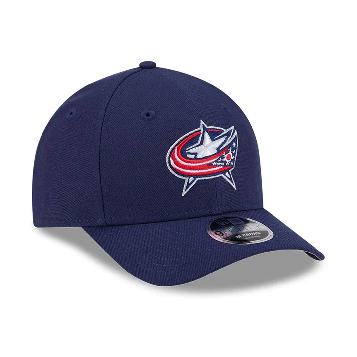 This is a Columbus Blue Jackets NHL Team Navy 9FORTY M-Crown Adjustable Cap 4