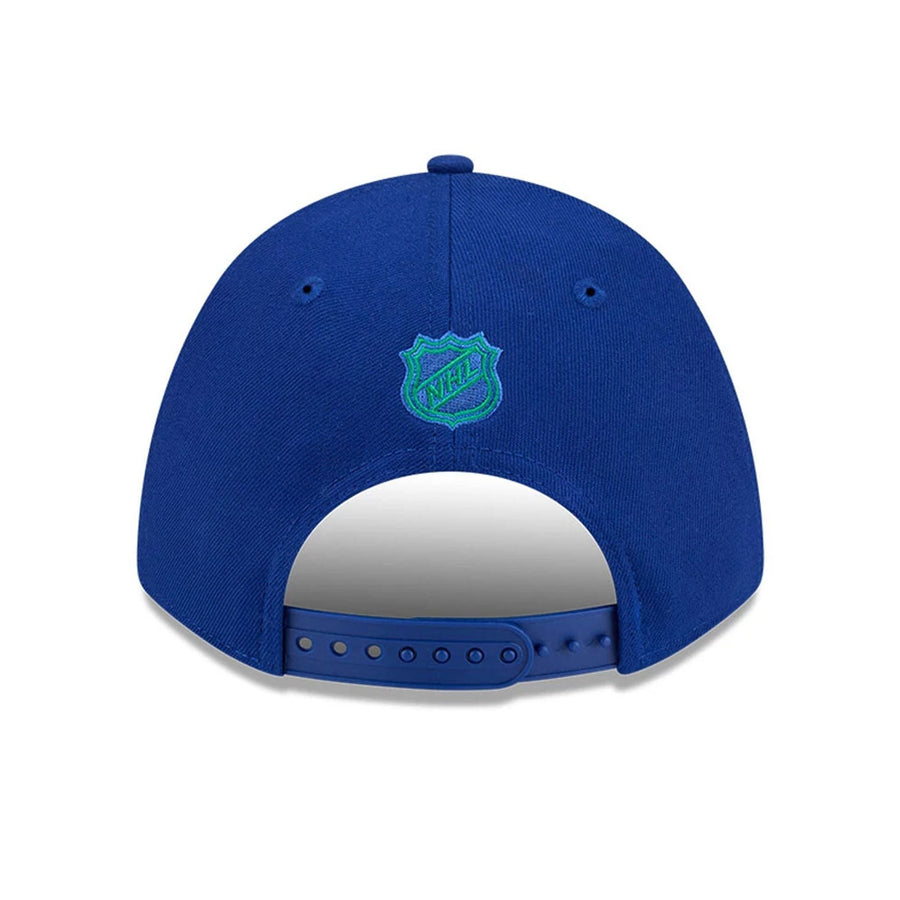 This is a Vancouver Canucks NHL Team Blue 9FORTY M-Crown Adjustable Cap 7