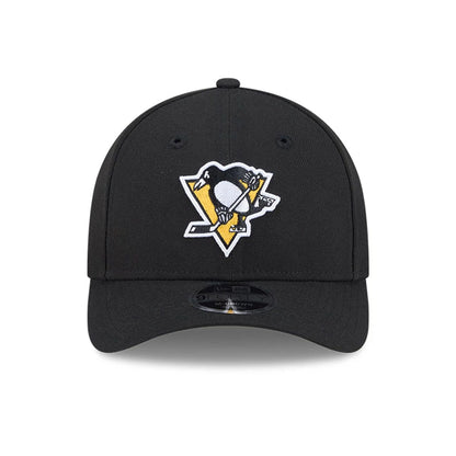 This is a Pittsburgh Penguins NHL Team Black 9FORTY M-Crown Adjustable Cap 3