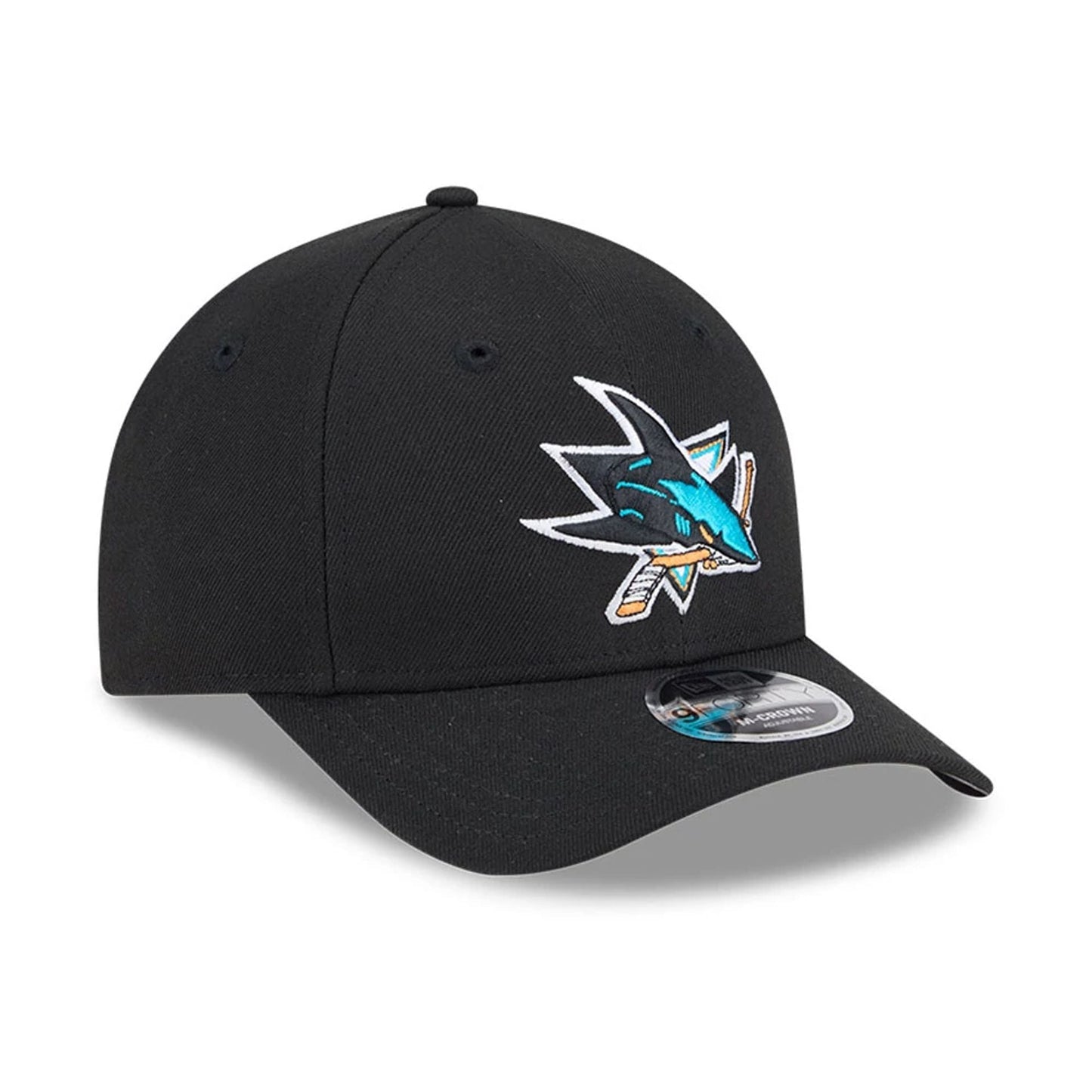 This is a San Jose Sharks NHL Team Black 9FORTY M-Crown Adjustable Cap 4