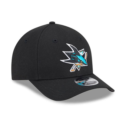 This is a San Jose Sharks NHL Team Black 9FORTY M-Crown Adjustable Cap 4