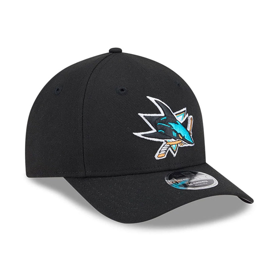 This is a San Jose Sharks NHL Team Black 9FORTY M-Crown Adjustable Cap 4