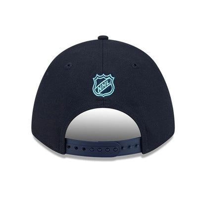 This is a Seattle Kraken NHL Team Navy 9FORTY M-Crown Adjustable Cap 7