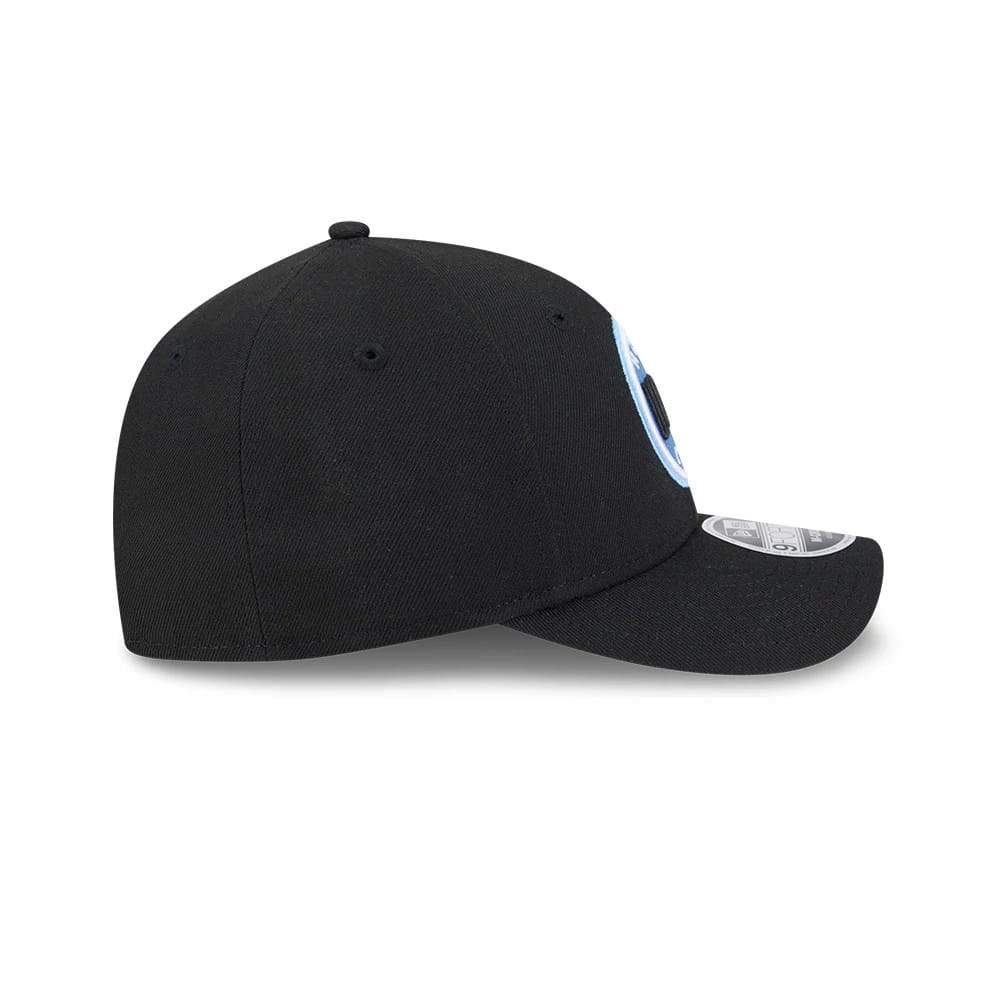 This is a Utah Mammoth NHL Team Black 9FORTY M-Crown Adjustable Cap 6