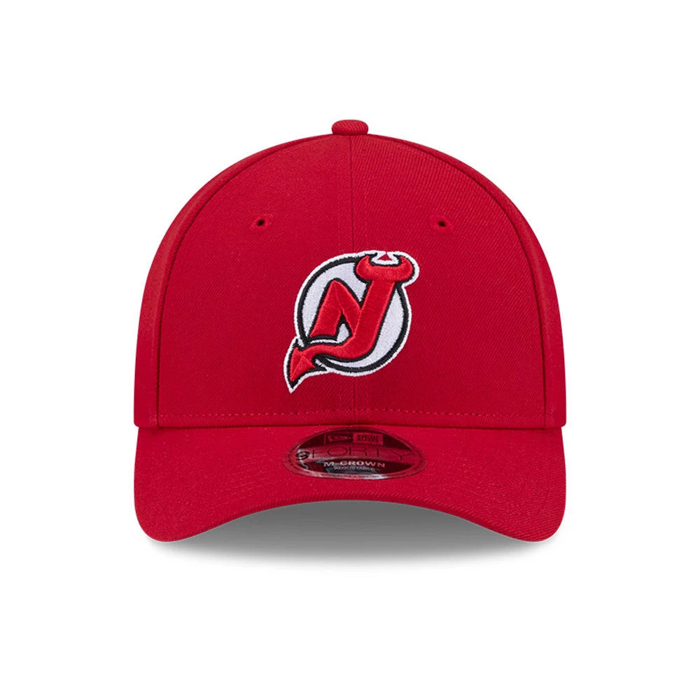 This is a New Jersey Devils NHL Team Red 9FORTY M-Crown Adjustable Cap 3