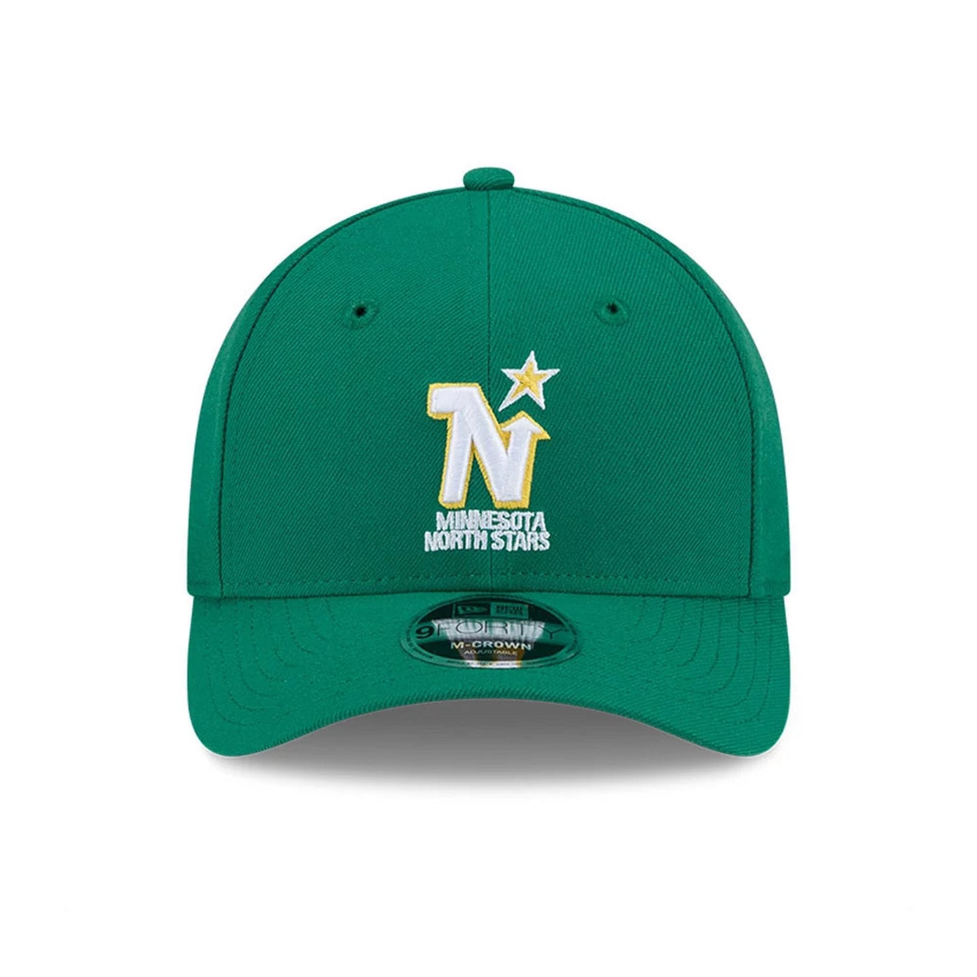 This is a Minnesota North Stars NHL Team Green 9FORTY M-Crown Adjustable Cap 3