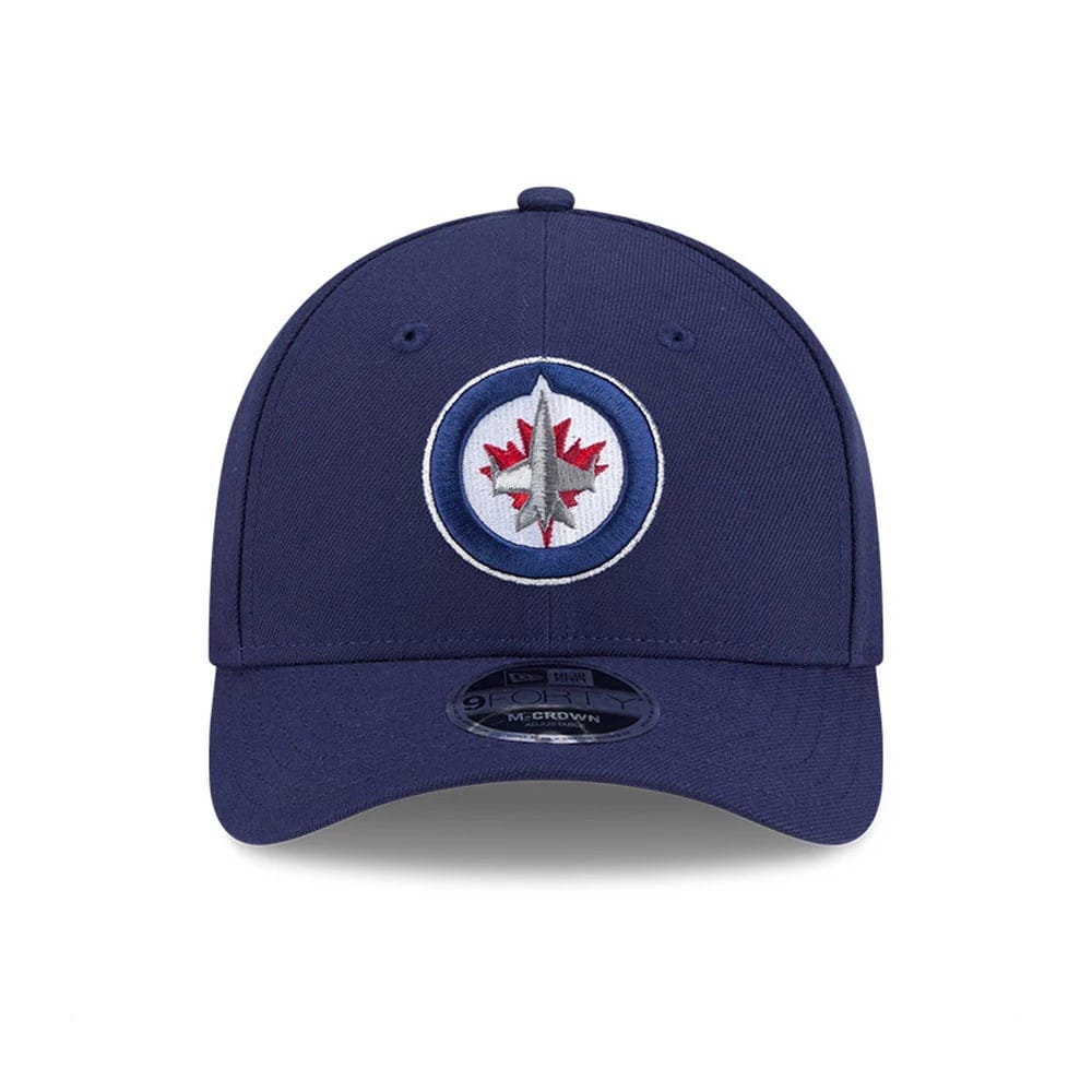 This is a Winnipeg Jets NHL Team Navy 9FORTY M-Crown Adjustable Cap 3