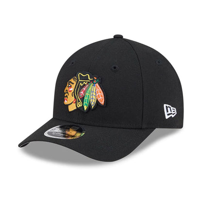 This is a Chicago Blackhawks NHL Team Black 9FORTY M-Crown Adjustable Cap 1