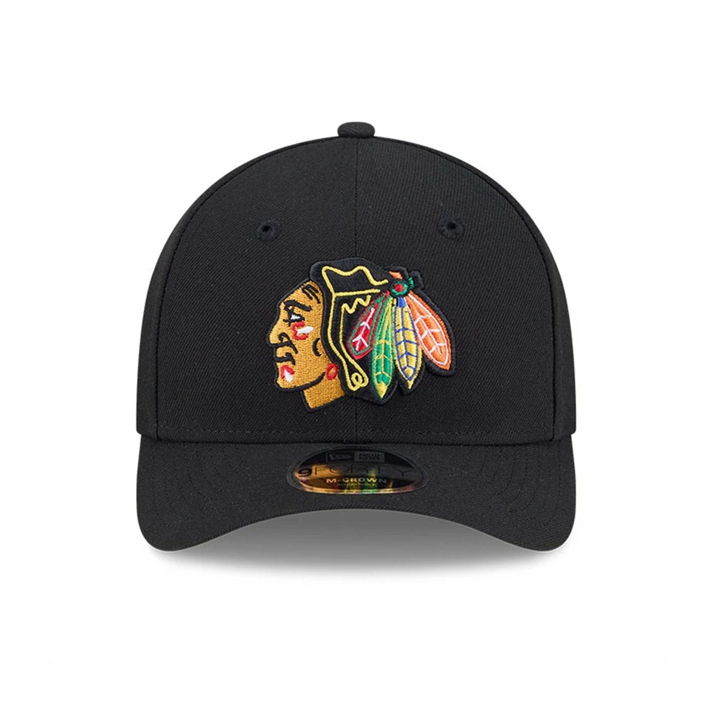 This is a Chicago Blackhawks NHL Team Black 9FORTY M-Crown Adjustable Cap 3