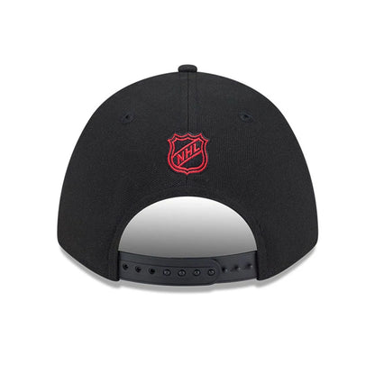 This is a Chicago Blackhawks NHL Team Black 9FORTY M-Crown Adjustable Cap 7