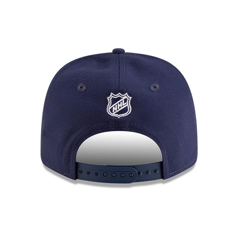 This is a Toronto Maple Leafs NHL Team Navy 9SEVENTY Stretch Snap Adjustable Cap 7