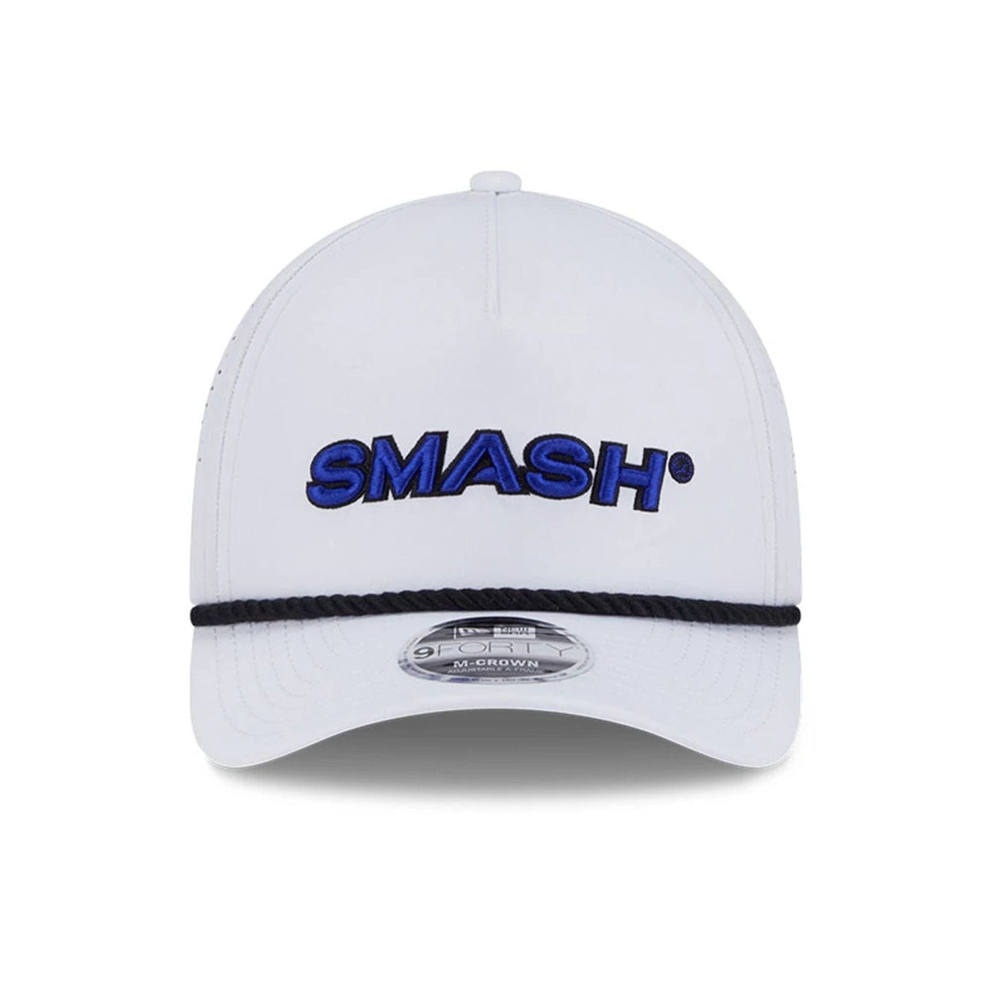 This is a Smash LIV Golf 2025 White 9FORTY M-Crown A-Frame Adjustable Cap 3