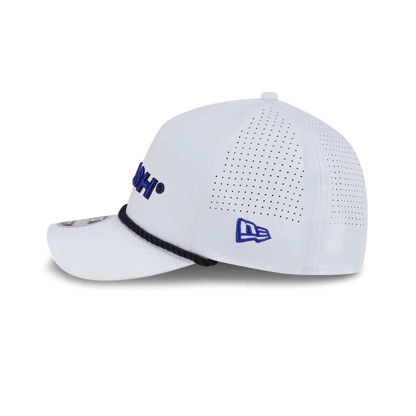 This is a Smash LIV Golf 2025 White 9FORTY M-Crown A-Frame Adjustable Cap 5
