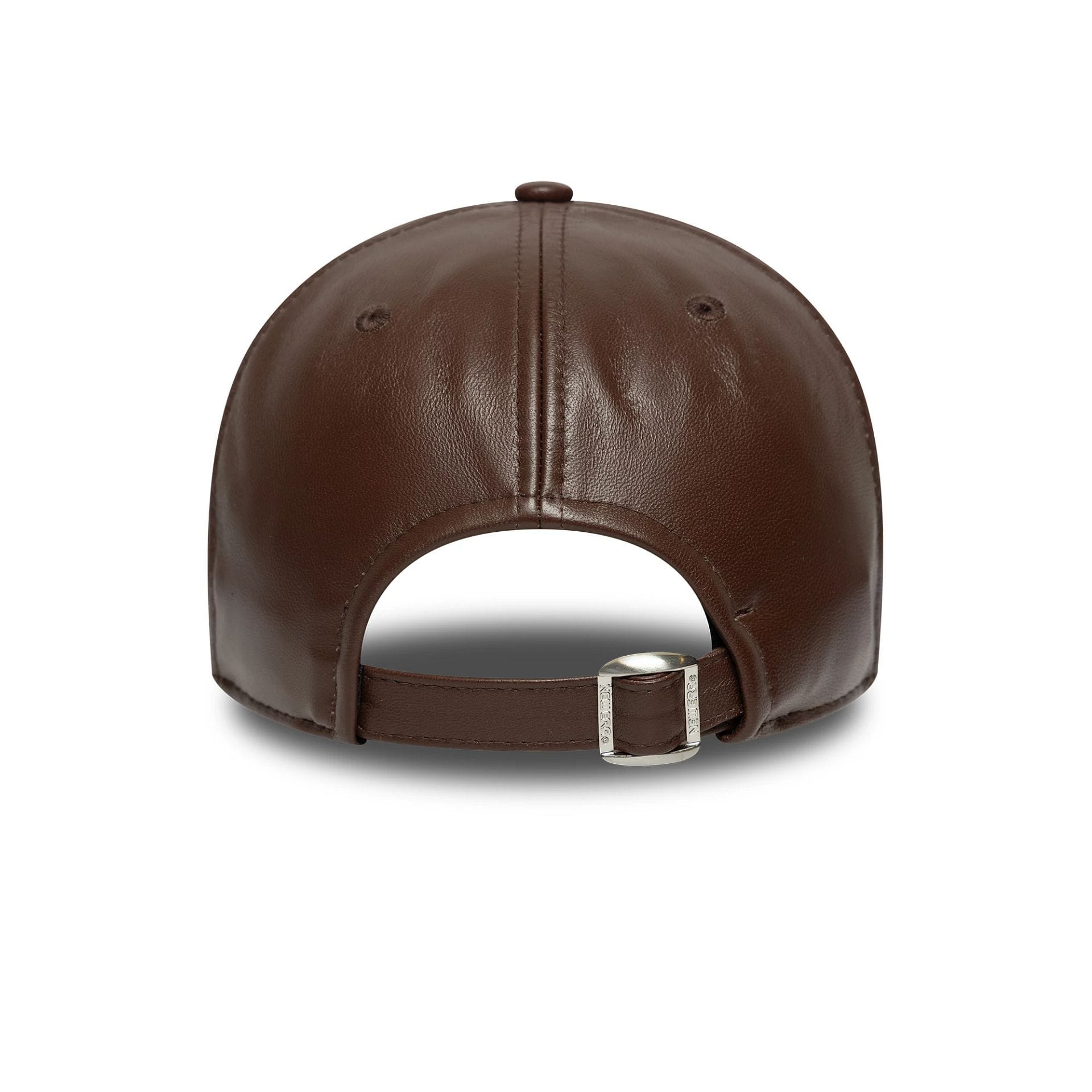 This is a New York Yankees MLB Leather Dark Brown 9FORTY M-Crown Adjustable Cap 4